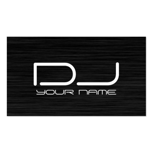 Classy DJ Business Card (front side)
