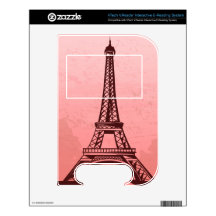 Classy Eifel Tower Decals For VTech V.Reader