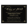 Classy Elegant Black 2013 Graduation Invite Classy Elegant Black 2013 Graduation Invite