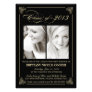 Classy Elegant Black 2013 Graduation Photo Invite