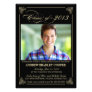 Classy Elegant Black 2013 Graduation Photo Invite Classy Elegant Black 2013 Graduation Photo Invite