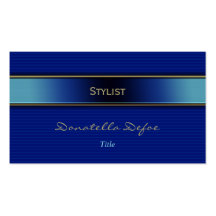 Classy Elegant Professional Blue Business Card