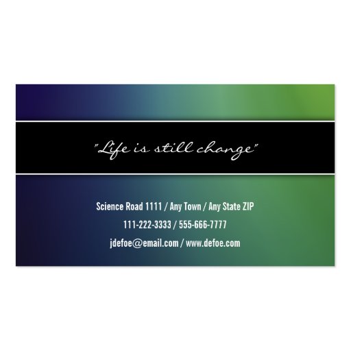 Classy Elegant Professional Business Card (back side)