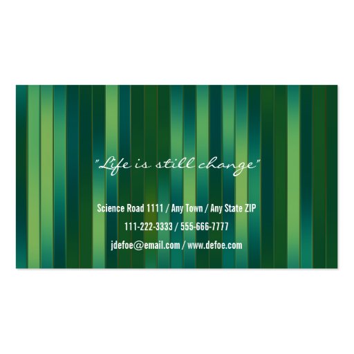 Classy Elegant Professional Business Card (back side)