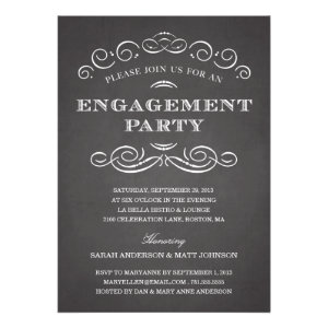 CLASSY ENGAGEMENT | ENGAGEMENT PARTY INVITE