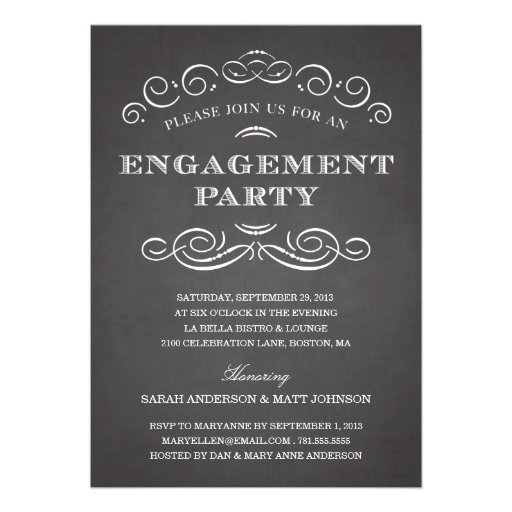 CLASSY ENGAGEMENT | ENGAGEMENT PARTY INVITE