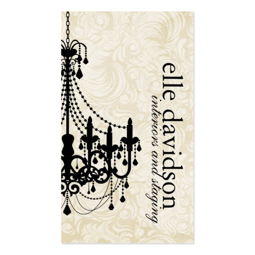 Classy Event Planner Business Card (front side)