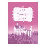 Classy Fairytale Castle Birthday Party Invitation