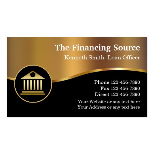 Classy Financial Services Business Card Zazzle