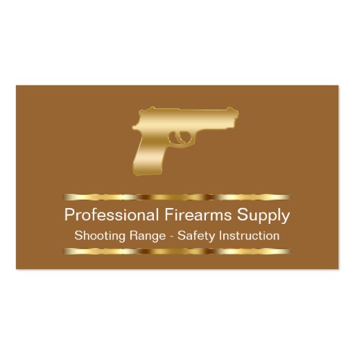 Classy Firearms Business Cards (front side)