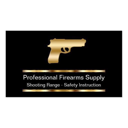 Classy Firearms Business Cards (front side)