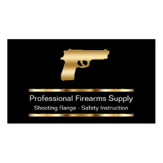Classy Firearms Business Cards