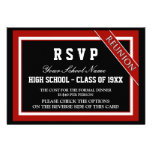 Classy Formal Class Reunion RSVP Invites