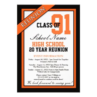 Classy Formal High School Reunion Announcement