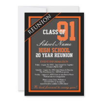 Classy Formal High School Reunion Invitation
