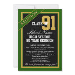 Classy Formal High School Reunion Custom Invite