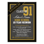 Classy Formal High School Reunion Custom Invitations