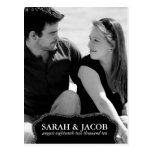 Classy Framed Photo Save the Date Post Card