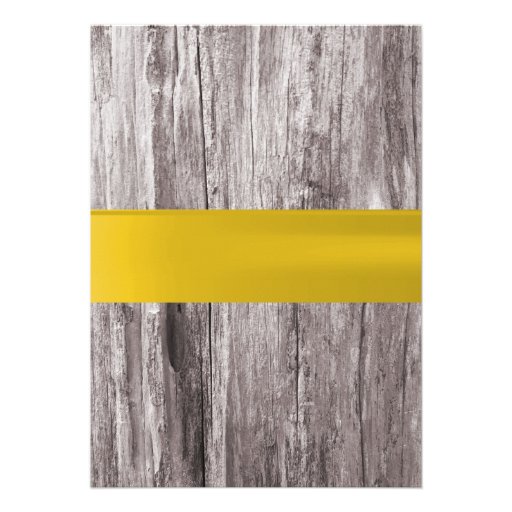 Classy Frangipani Wood Background Retirement Party Invite