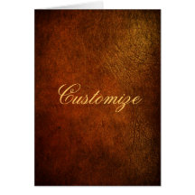 Classy Genuine Leather Designer Greeting Cards