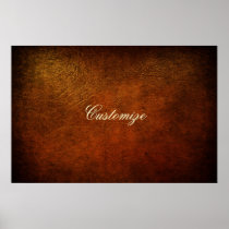 Classy Genuine Leather Designer Poster Print