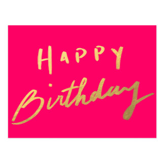 Classy Happy Birthday Postcards | Zazzle