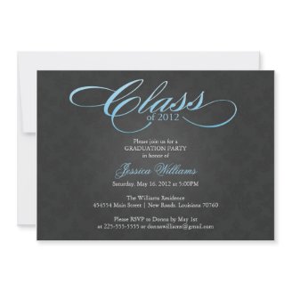 Classy Graduation Party Personalized Invites