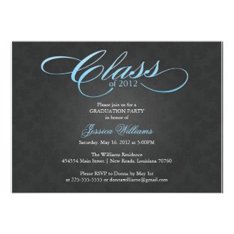 Classy Graduation Party Personalized Invites Classy Graduation Party Personalized Invites