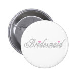 Classy Grays Bridesmaid Buttons