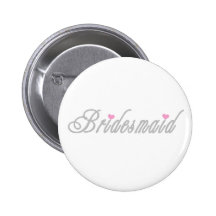 Classy Grays Bridesmaid Buttons