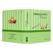 Classy Green Stripe Binder