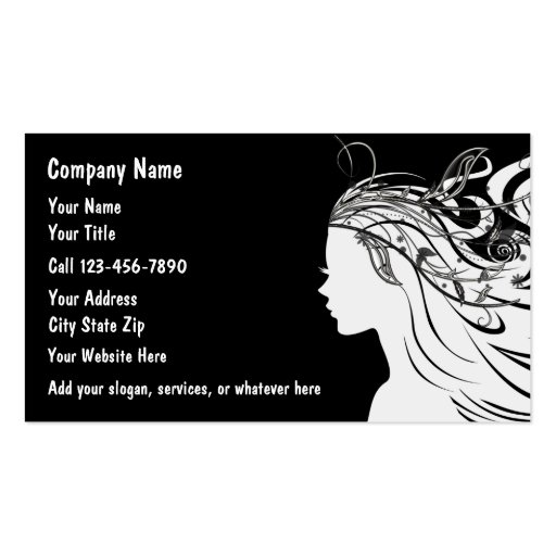 Classy Hairdressing Business Cards