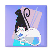 Classy Kitties Magnet magnets