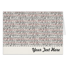 Classy Letter Matrix Customizable Stationary Card cards