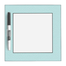 Classy Light Turquoise Printed Pattern. Dry Erase Board