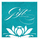 Classy Lotus Gift Certificate Personalized Announcement