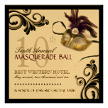 Classy Masquerade Invitation