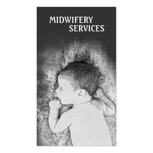 Classy Midwifery Services Business Card (front side)