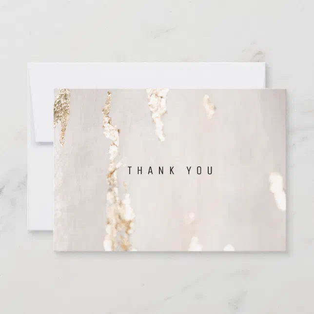 Classy Modern Gold Foil Business Thank You Card Zazzle