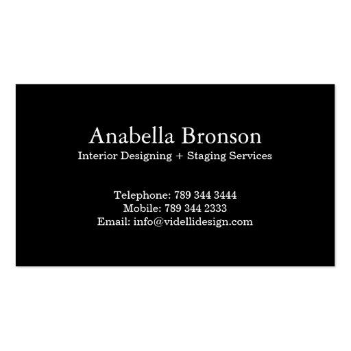 Classy Monogram Damask Business Card (back side)