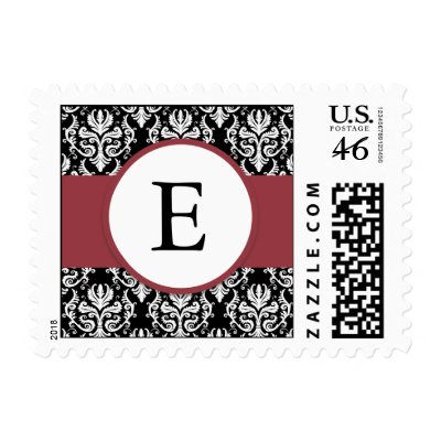 Classy Monogram Wedding Stamp