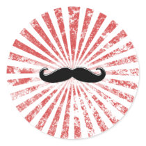 Classy Mustache Stickers