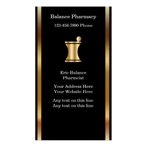 Classy Pharmacy Business Cards