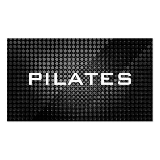 Classy PILATES Instructor Business Card (front side)