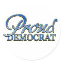Classy Proud Democrat stickers
