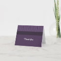 Classy Purple Thank You Card