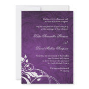 Classy-Purple-Wedding Invitations
