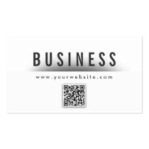 Classy QR Code Financial Advisor Business Card