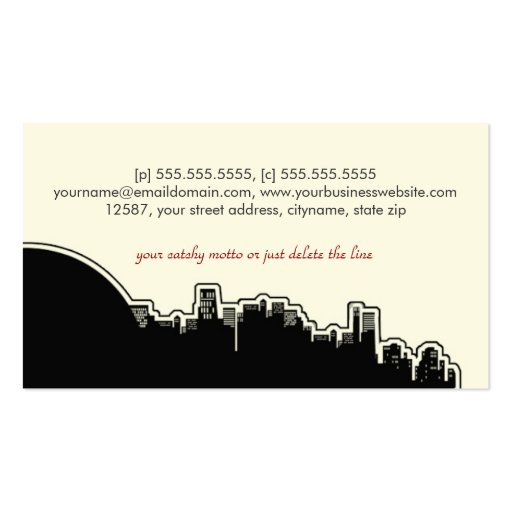Classy - Real Estate Business Card (back side)