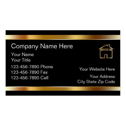 Classy Real Estate Business Cards